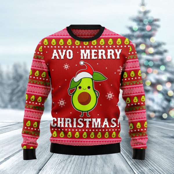 Avo Merry Christmas Ugly Christmas Sweater Jezsport.com