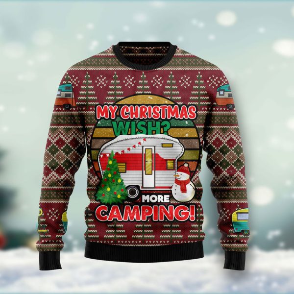 My Christmas Wish More Camping Ugly Christmas Sweater, Christmas Gift Jezsport.com