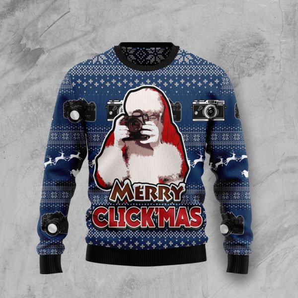 Merry Clickmas Ugly Christmas Sweater , Christmas Gift Jezsport.com