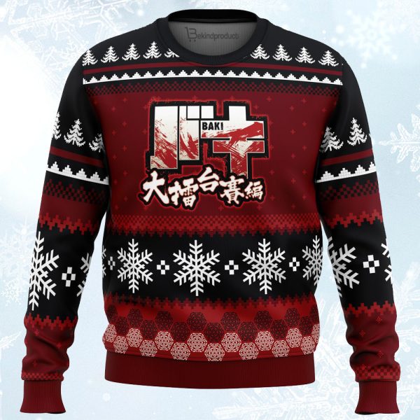 Axe Kick Baki Ugly Christmas Sweater For Men & Women Christmas Gift Sweater Jezsport.com