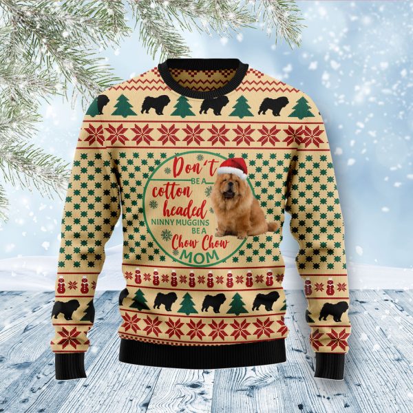 Chow Chow Mom Ugly Christmas Sweater Jezsport.com