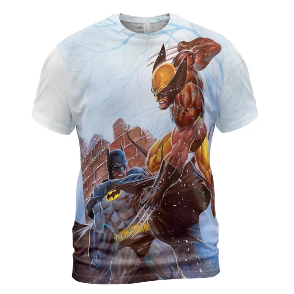 Batman VS Wolverine Shirt, Marvel hirt For Men And Women, Super Hero Shirt