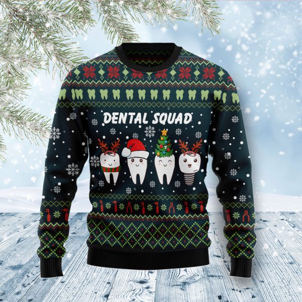 Dental Squad Ugly Christmas Sweater Jezsport.com