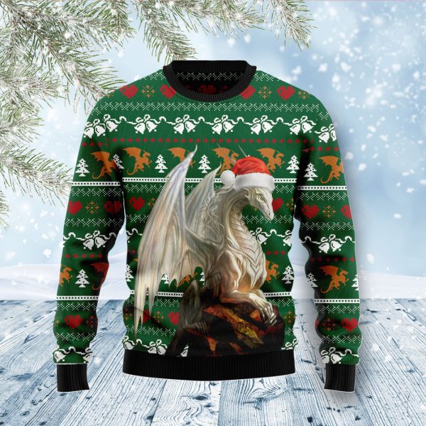 Dragon Nice Ugly Christmas Sweater Jezsport.com