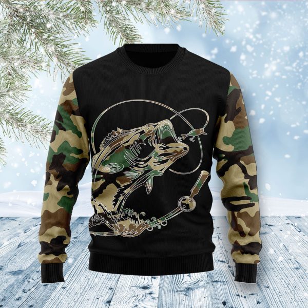 Fishing Dad Ugly Christmas Sweater Jezsport.com