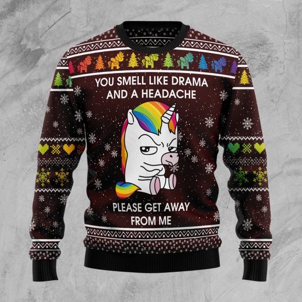 Funny Unicorn Ugly Christmas Sweater Jezsport.com