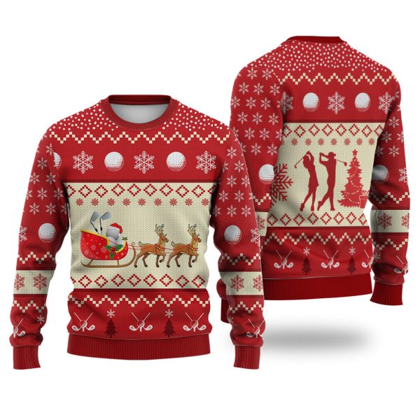 Golf Reindeer Christmas Sweater Christmas Best Gift For Christmas Jezsport.com