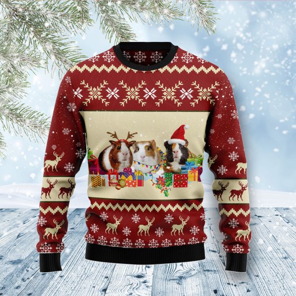 Guinea Pig Snow Ugly Christmas Sweater Jezsport.com