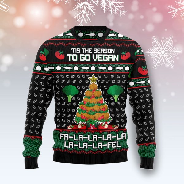 Vegan Christmas Ugly Christmas Sweater Jezsport.com