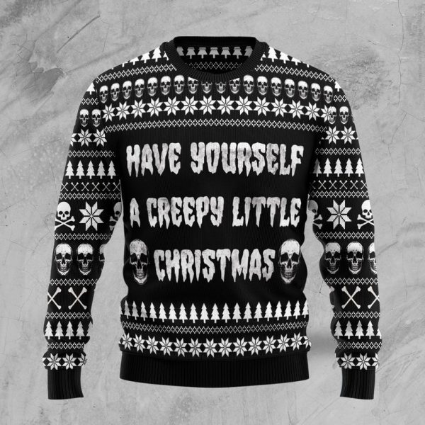 Have yourself a creepy little christmas Ugly Christmas Sweater Jezsport.com