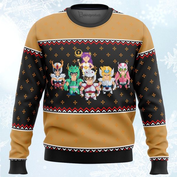 Knights of the Zodiac Ugly Christmas Sweater For Men & Women Christmas Gift Sweater Jezsport.com