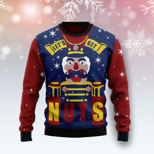 Let‘s Get Nuts Nutcracker - Ugly Christmas Sweater , Christmas Gift Jezsport.com