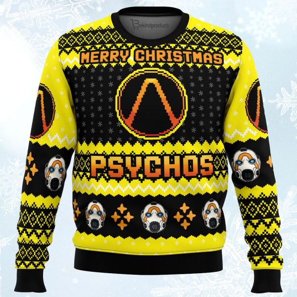 Merry Christmas Psychos Ugly Christmas Sweater For Men & Women Christmas Gift Sweater Jezsport.com