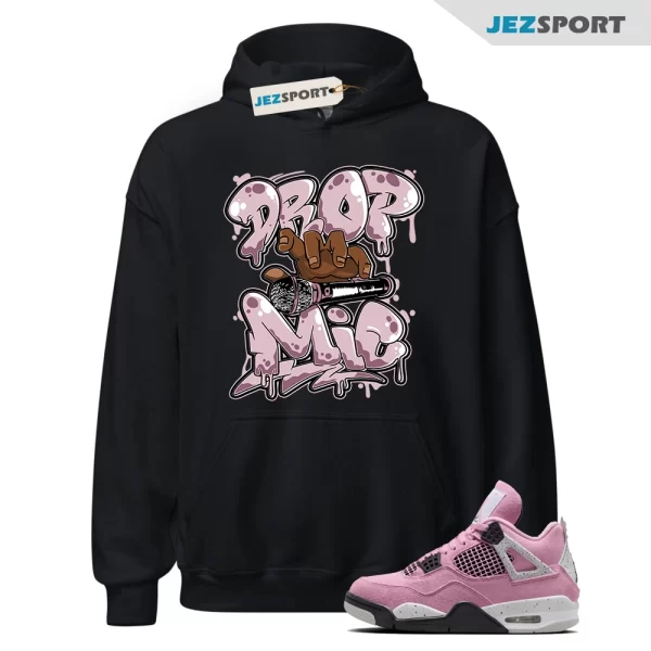 Orchid 4s Hoodie, Drop Mic Unisex Hoodie, AQ9129-501 Matching Sneaker Hoodie