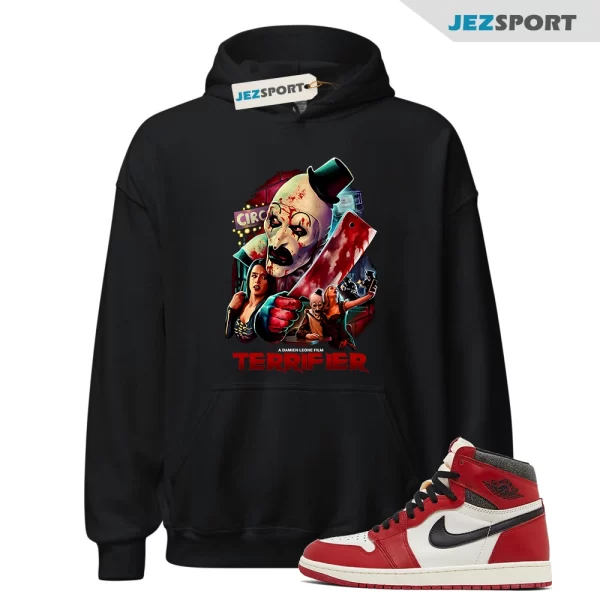 Terrifier Everybody Loves A Clown Hoodie to match Air Jordan 1 Retro High OG Shirt For Halloween, Matching Sneaker Hoodie