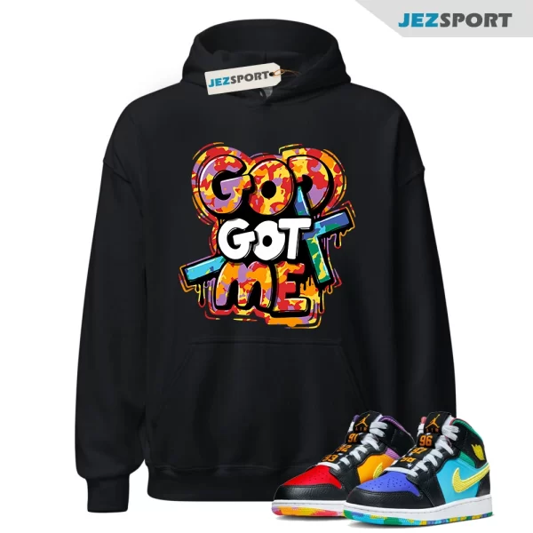 Mid GS Six Championships 1s Hoodie Match God Got Me, FD1317-007 Matching Sneaker Hoodie