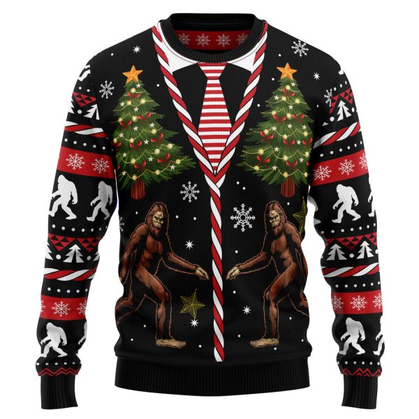 Vintage Bigfoot Ugly Christmas Sweater Jezsport.com