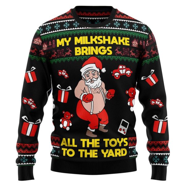 My Milkshake Bring Christmas Ugly Christmas Sweater For Men & Women Christmas Gift Sweater Jezsport.com