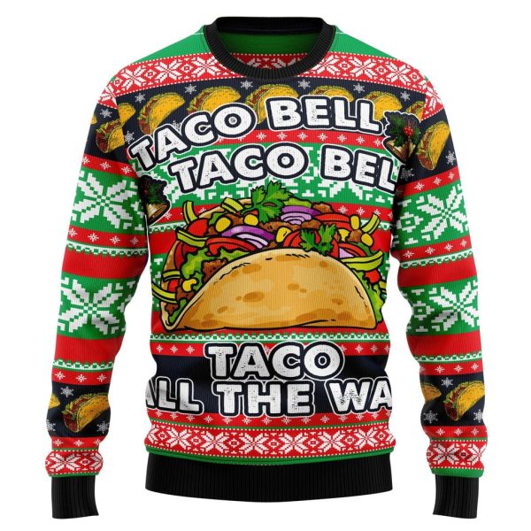 Tacos Taco Bell Ugly Christmas Sweater For Men & Women Christmas Gift Sweater Jezsport.com