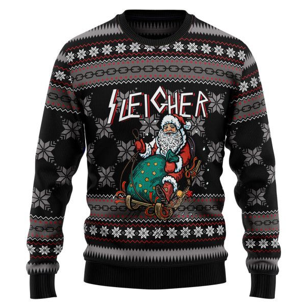 Santa Sleigher Ugly Christmas Sweater , Christmas Gift Jezsport.com