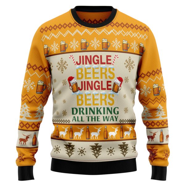 Jingle Beer Ugly Christmas Sweater Jezsport.com