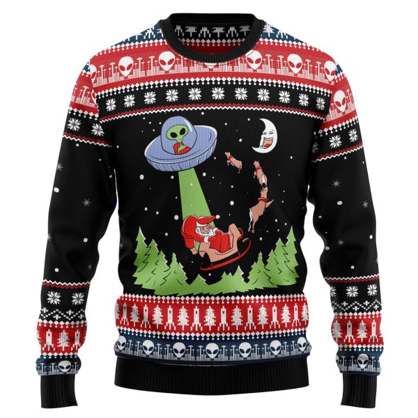 Alien Christmas Ugly Christmas Sweater Jezsport.com