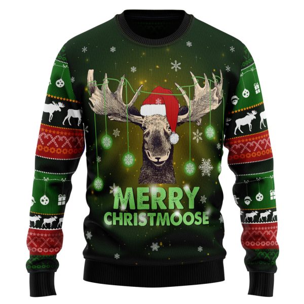 Merry ChristMoose Ugly Christmas Sweater, Christmas Gift Jezsport.com