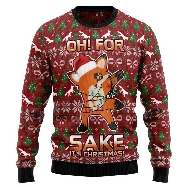 Oh For Fox Sake Ugly Christmas Sweater, Christmas Gift Jezsport.com