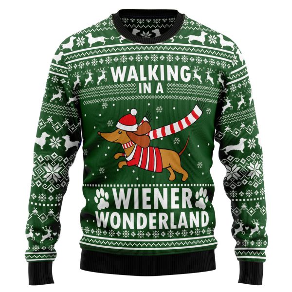 Dachshund Weiner Wonderland Ugly Christmas Sweater , Christmas Gift Jezsport.com