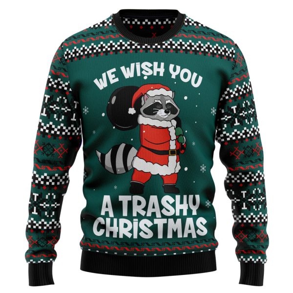 Raccoon Trashy Christmas Ugly Christmas Sweater, Christmas Gift Jezsport.com