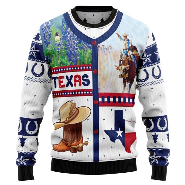 Awesome Texas Ugly Christmas Sweater For Men & Women Christmas Gift Sweater Jezsport.com