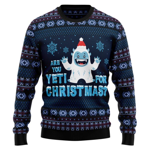 Are You Yeti For Christmas Ugly Christmas Sweater Jezsport.com