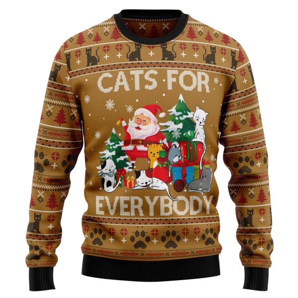 Cats For Everybody Ugly Christmas Sweater , Christmas Gift Jezsport.com