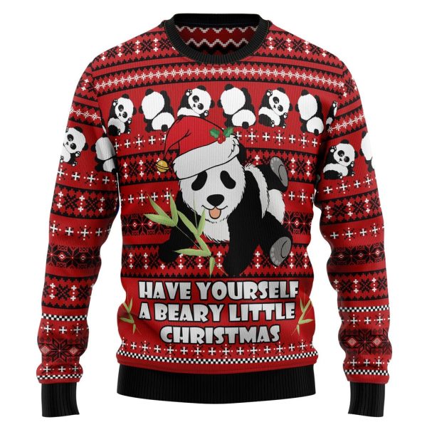 Panda Christmas Ugly Christmas Sweater For Men & Women Christmas Gift Sweater Jezsport.com