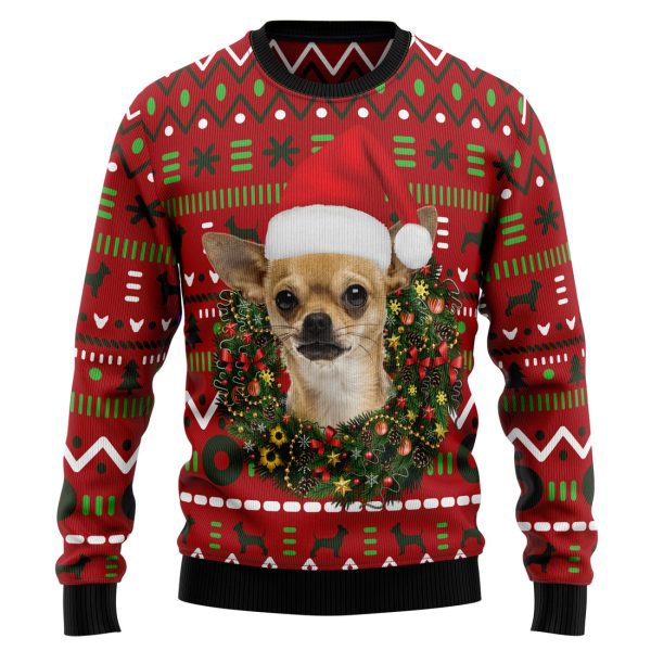 Playful Chihuahua Merry Christmas Ugly Christmas Sweater, Christmas Gift Jezsport.com