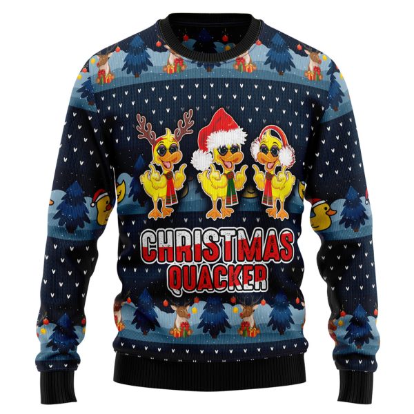 Cute Duck Quacker Ugly Christmas Sweater, Christmas Gift Jezsport.com