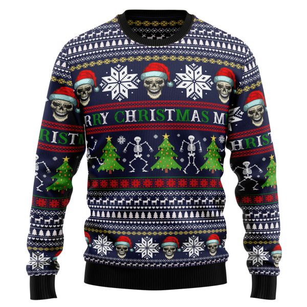 Skull Christmas Ugly Christmas Sweater, Christmas Gift Jezsport.com