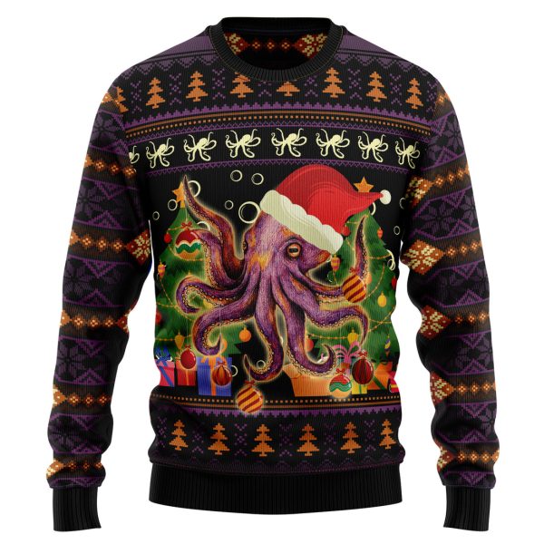 Octopus Ornament Ugly Christmas Sweater , Christmas Gift Jezsport.com