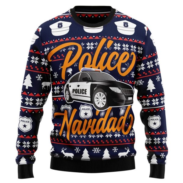 Police Ugly Christmas Sweater For Men & Women Christmas Gift Sweater Jezsport.com