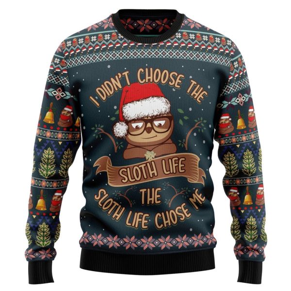 Sloth Life Ugly Christmas Sweater For Men & Women Christmas Gift Sweater Jezsport.com