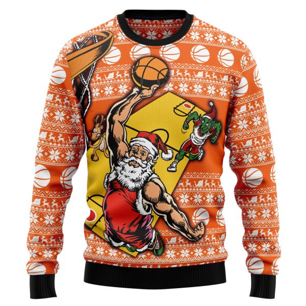 Basketball Ugly Christmas Sweater, Christmas Gift Jezsport.com