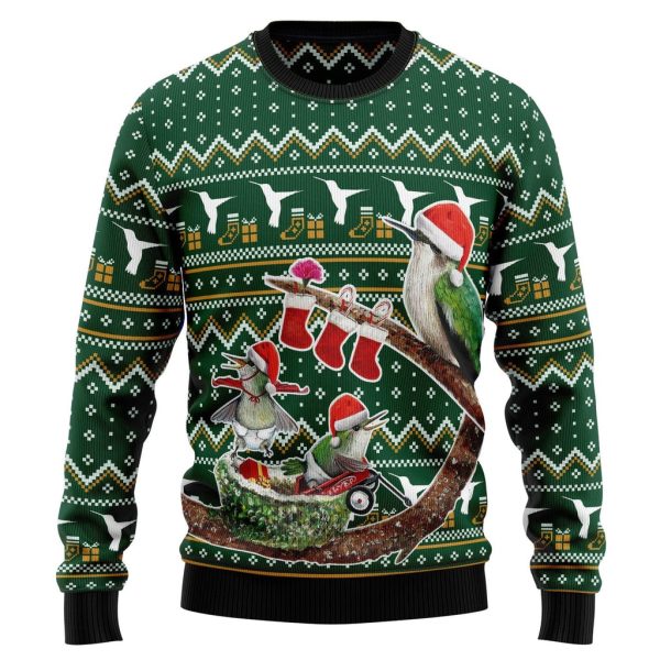 Hummingbird Family Xmas Ugly Christmas Sweater For Men & Women Christmas Gift Sweater Jezsport.com