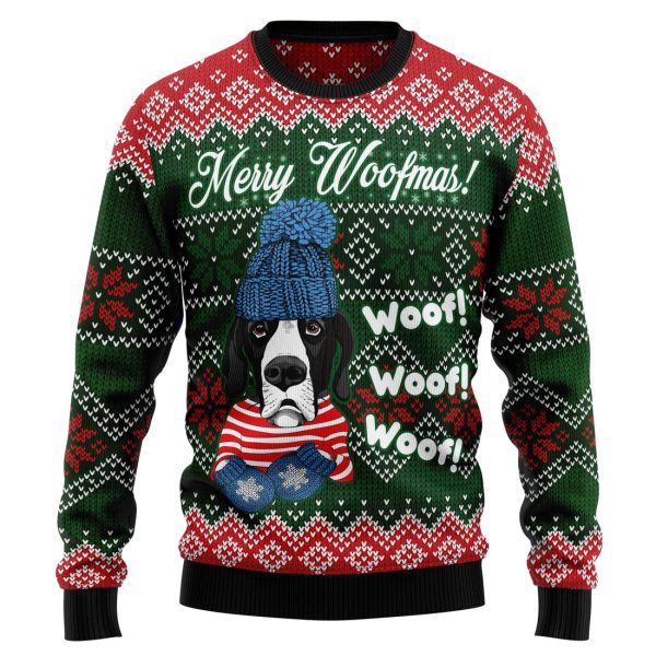 Great Dane Woofmas Ugly Christmas Sweater , Christmas Gift Jezsport.com