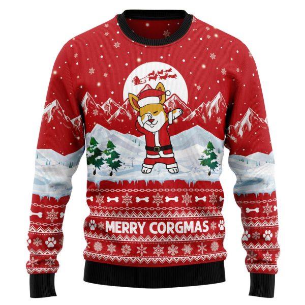 Corgi Merry Xmas Ugly Christmas Sweater Jezsport.com