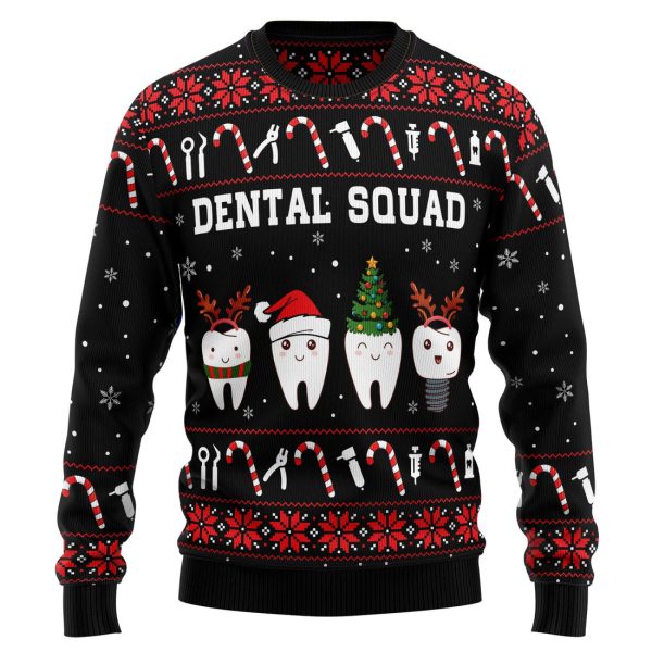 Dental Squad Ugly Christmas Sweater Jezsport.com