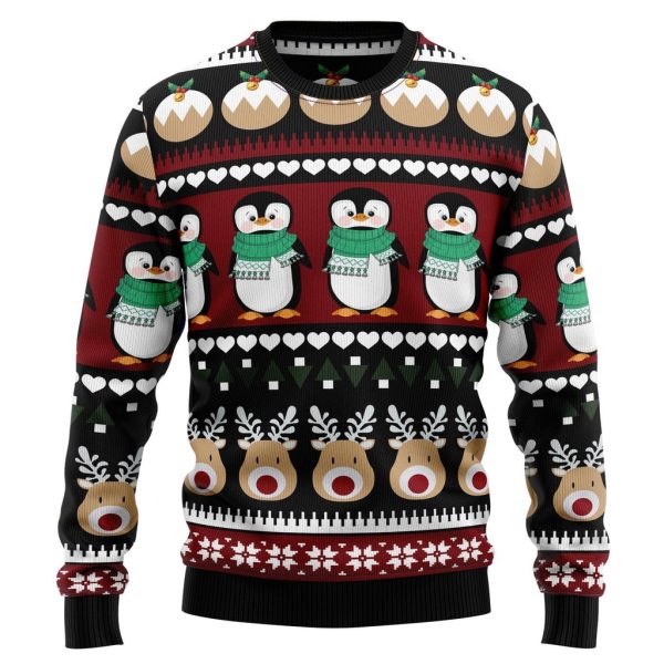 Penguin Group Ugly Christmas Sweater For Men & Women Christmas Gift Sweater Jezsport.com