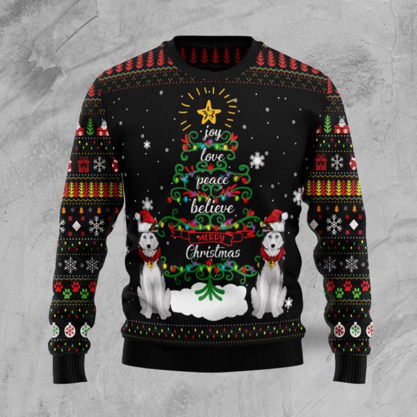 Siberian Husky Ugly Christmas Sweater, Christmas Gift Jezsport.com