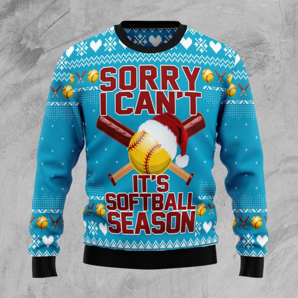 Soft Ball Season Ugly Christmas Sweater Jezsport.com