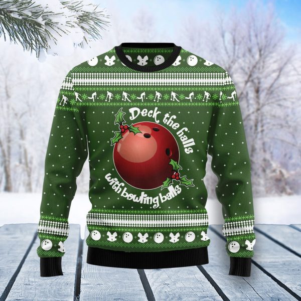 Bowling Ball Christmas Ugly Christmas Sweater, Christmas Gift Jezsport.com