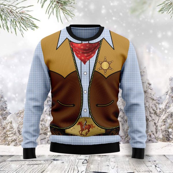 Cowboy Costume Ugly Christmas Sweater, Christmas Gift Jezsport.com